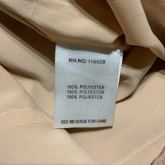 Lucy & Co Blush Pink Ruched Strapless Dress Size S - Picture 11 of 13